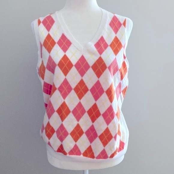 Brooks brothers creamsicle argyle vest - Picture 1 of 6